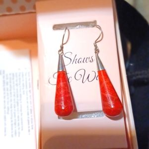 reiki crystal earrings